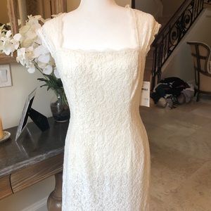 Adrianna Papell Ivory Lace Dress *Size 10*